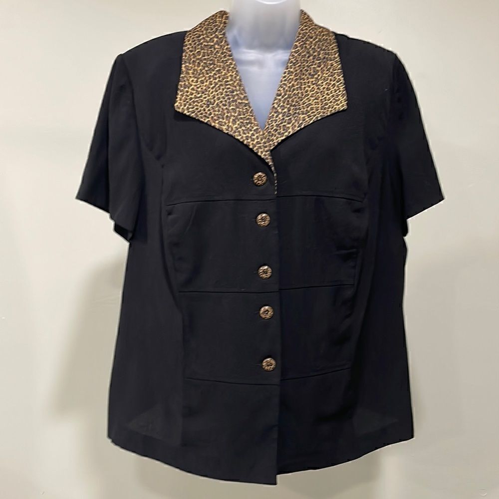 Lady Dorby Button Down Blouse Size 18W 1X